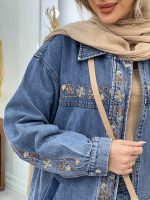 کت جین گلدوزی کد 4278 - تصویر 4