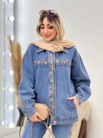 کت جین گلدوزی کد 4278 - تصویر 2