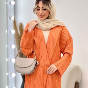مانتو دو دکمه آستین برش دار کد 4418