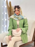 مانتو دو دکمه آستین برش دار کد 4418 - تصویر 11
