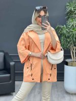 مانتو لینن بند نما جیب دکمه کد 4448 - تصویر 5