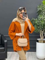 مانتو لینن بند نما جیب دکمه کد 4448 - تصویر 13