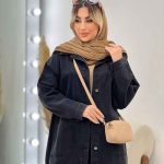 مانتو جین برش دار پشت پیله کد 4674