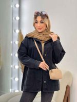 مانتو جین برش دار پشت پیله کد 4674