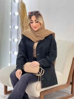 مانتو جین برش دار پشت پیله کد 4674 - تصویر 6