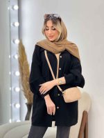 مانتو طرح چروک دو جیب کد 4571 - تصویر 11