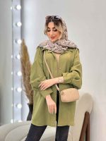 مانتو طرح چروک دو جیب کد 4571 - تصویر 16