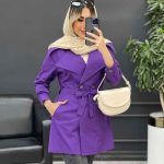 مانتو کمردار دو جیب کد 4381