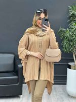 مانتو کراش پانچ جلو باز کد 4657 - تصویر 6