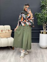 ست کوک دوزی طرح دار کد 4655 - تصویر 6