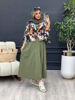 ست کوک دوزی طرح دار کد 4655 - تصویر 12