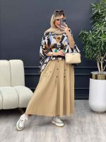 ست کوک دوزی طرح دار کد 4655 - تصویر 2