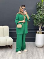 ست مانتو و شلوار دو جیب پاکتی کد 4658 - تصویر 4