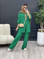 ست مانتو و شلوار دو جیب پاکتی کد 4658 - تصویر 19