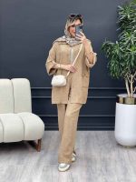 ست مانتو و شلوار دو جیب پاکتی کد 4658 - تصویر 15