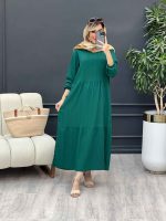 پیراهن بلند کراش کد 4649 - تصویر 14