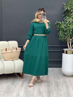 پیراهن بلند کراش کد 4649 - تصویر 8