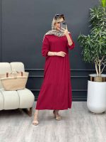 پیراهن بلند کراش کد 4649 - تصویر 13