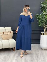 پیراهن بلند کراش کد 4649 - تصویر 12