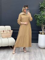 پیراهن بلند کراش کد 4649 - تصویر 5