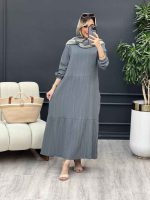 پیراهن بلند کراش کد 4649 - تصویر 10