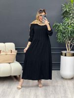 پیراهن بلند کراش کد 4649 - تصویر 3