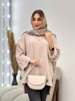 مانتو جلو بسته آستین پاگن کد 4569 - تصویر 15