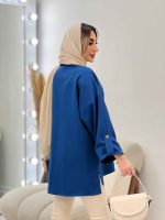 مانتو جلو بسته آستین پاگن کد 4569 - تصویر 20