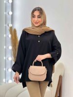 مانتو جلو بسته آستین پاگن کد 4569 - تصویر 17