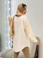 شومیز ساده دو جیب کد 4605 - تصویر 4