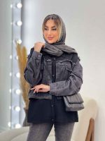 شومیز جین ترکیبی کد 4611 - تصویر 2