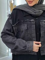 شومیز جین ترکیبی کد 4611 - تصویر 5
