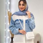 شومیز جین ترکیبی کد 4611