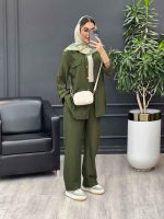 ست مانتو و شلوار دو جیب نما کد 4505 - تصویر 11
