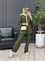 ست مانتو و شلوار دو جیب نما کد 4505 - تصویر 18