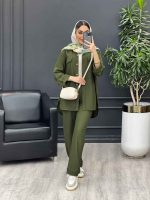 ست مانتو و شلوار کرسپو کد 4505