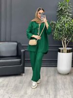 ست مانتو و شلوار دو جیب نما کد 4505 - تصویر 17