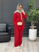ست مانتو و شلوار دو جیب نما کد 4505 - تصویر 2