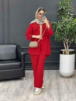 ست مانتو و شلوار دو جیب نما کد 4505 - تصویر 23