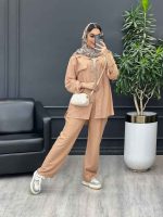ست مانتو و شلوار دو جیب نما کد 4505 - تصویر 14