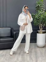 ست مانتو و شلوار دو جیب نما کد 4505 - تصویر 5