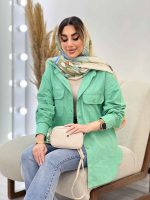 مانتو دو جیب پاکتی آستین دو دکمه کد 4680 - تصویر 22