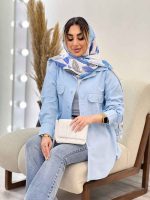 مانتو دو جیب پاکتی آستین دو دکمه کد 4680 - تصویر 15