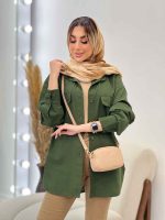 مانتو دو جیب پاکتی آستین دو دکمه کد 4680 - تصویر 5