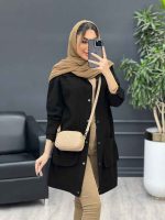 مانتو لینن رنگی سر شانه پاگن کد 4679 - تصویر 12
