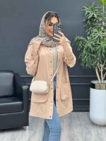 مانتو لینن رنگی سر شانه پاگن کد 4679 - تصویر 11