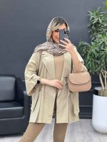 مانتو لینن جیب پاگن کد 4678