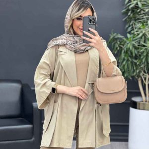 مانتو لینن جیب پاگن کد 4678