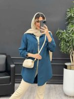 مانتو پشت پیله دو جیب کد 4668 - تصویر 49