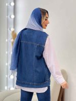 جین دو تکه جیب پاگن کد 4681 - تصویر 4